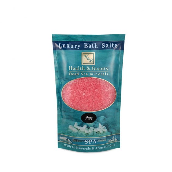 H&B Sól z Morza Martwego Kąpielowa Róża - 500 g