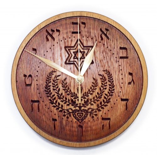 Zegar ścienny drewniany VI