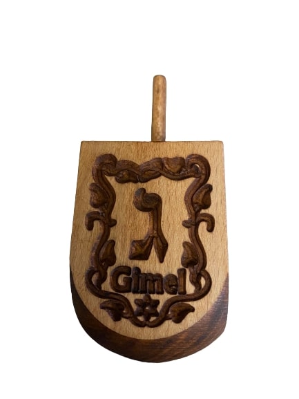 Dreidel drewniany duży III