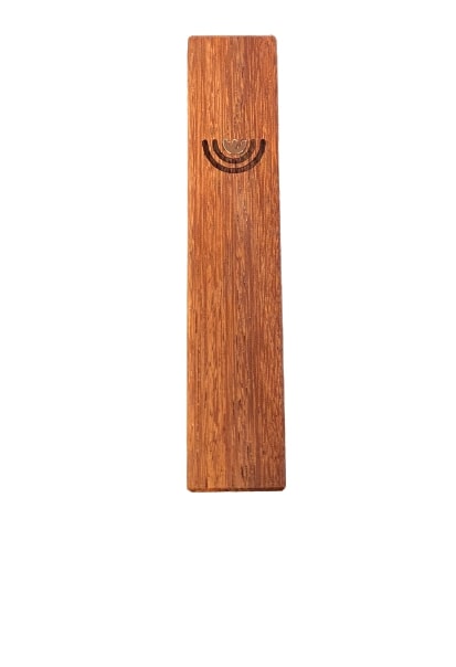 Mezuza drewniana średnia Szin XIII