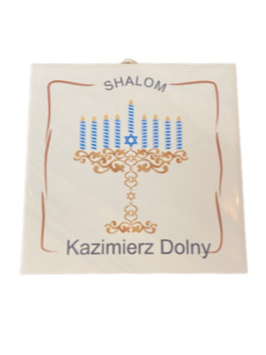 Kafel ceramiczny chanuka Kazimierz Dolny